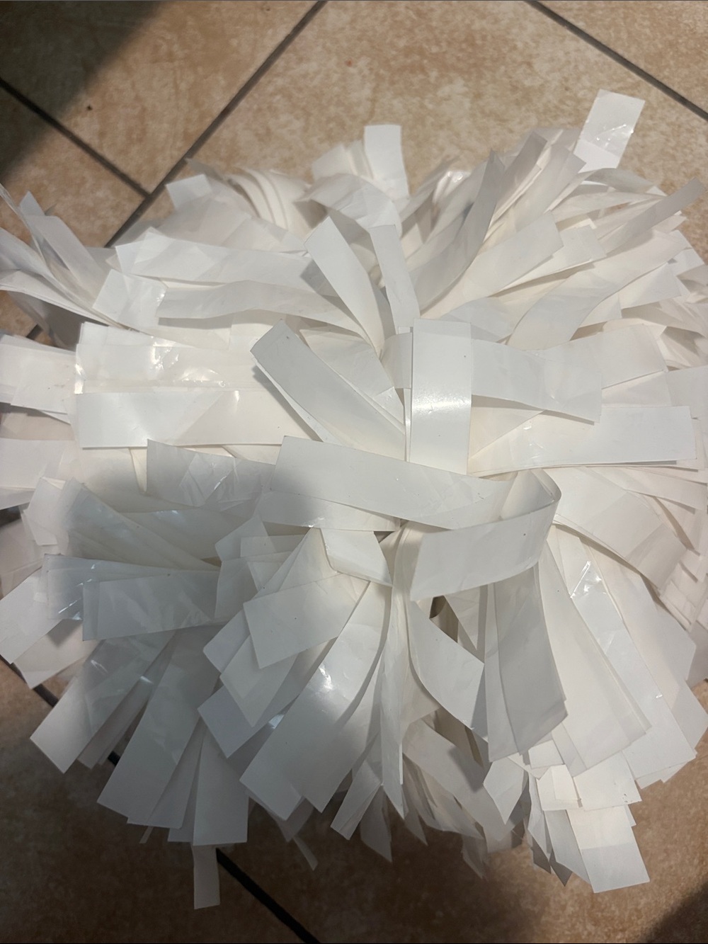 White Party Pom Pom Tassel Decoration - Home Party Supplies